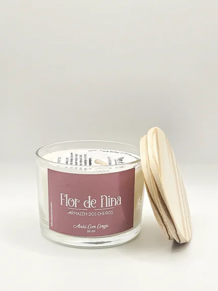 Vela Perfumada Vidro Avelã Com Cereja 30ML