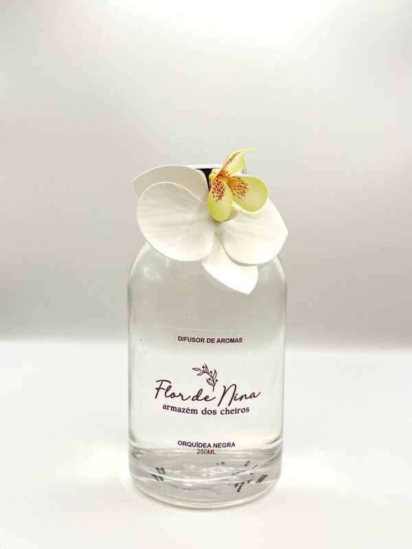 Difusor vidro orquídea negra